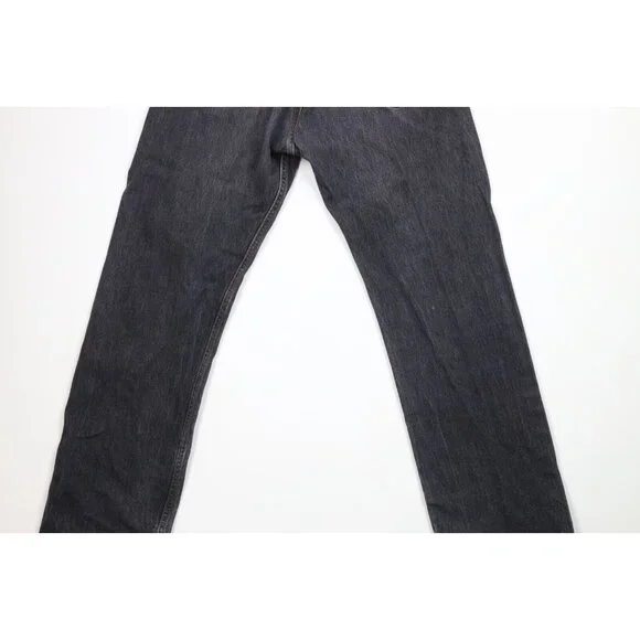 Vtg Y2K Levis 501xx Mens 34x32 Faded Button Fly Original Fit Denim Jeans Black